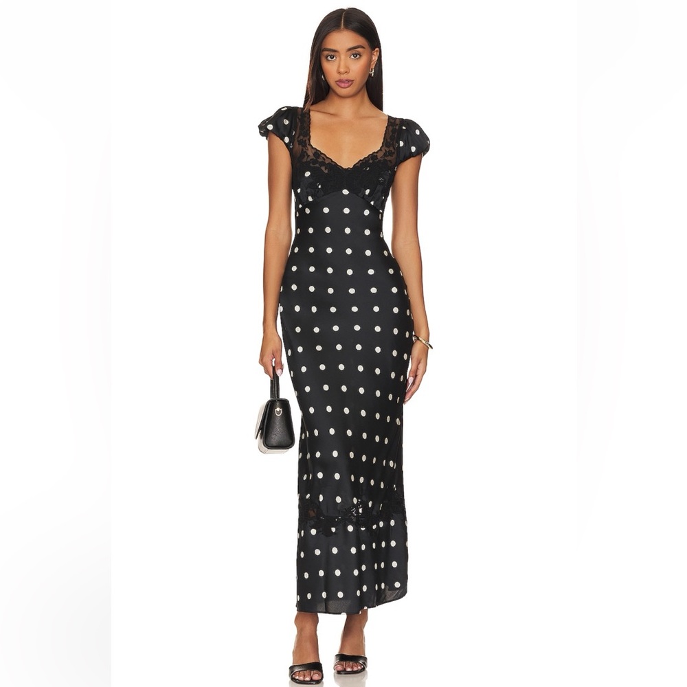 Free People Butterfly Babe Midi Dress Size: L